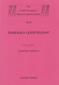 Four Jolly Good Fellows for 4 bassoons score and parts