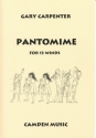 Gary Carpenter, Pantomime for 13 Winds for wind ensemble Partitur und Stimmen