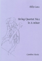 Philip Gates, String Quartet No. 1 in A minor for string quartet Partitur und Stimmen