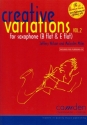 Malcolm Miles and Jeffery Wilson, Creative Variations Volume 2 for alto / baritone saxophone & piano, tenor / soprano saxophone & pia Partitur und Stimme
