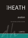 David Heath, Avalon for flute ensemble Partitur und Stimmen