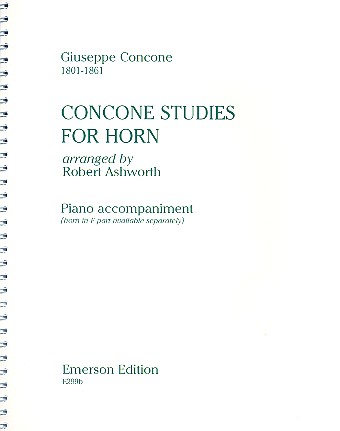 Concone Studies  for horn  piano accompaniment