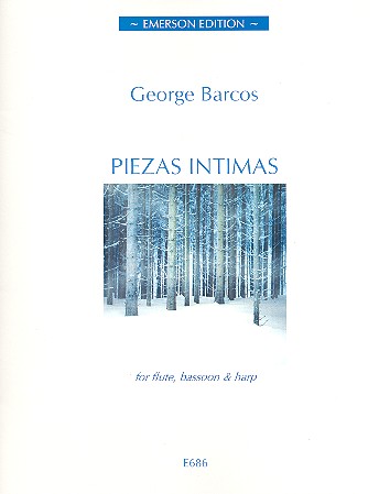 Piezas intimas for flute, bassoon and harp score and parts