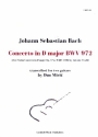 Concerto in D Major BWV972 for 2 guitars score and parts