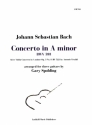 Concerto in A minor BWV593 for 3 guitars score and parts