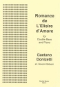 Romance de L'Elisire d'amore for double bass and piano