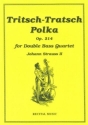 Johann Strauss II Ed: David Heyes Tritsch-Tratsch Polka double bass quartet