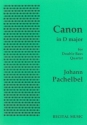 Canon for 4 double basses score and parts