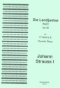 Johann (Vater) Strauss Ed: David Heyes Die Landjunker Op.182 double bass & other instruments, string quartet