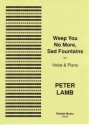 Peter Lamb Weep You No More, Sad Fountains voice & piano