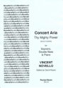 Vincent Novello Ed: David Heyes Concert Aria - Thy Mighty Power (Solo Tuning) double bass & voice