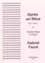 Gabriel Faur Ed: David Heyes Apres un Reve double bass & piano