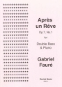 Gabriel Faur Ed: David Heyes Apres un Reve double bass & piano