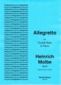 Heinrich Molbe Ed: David Heyes Allegretto Op.52 double bass & piano