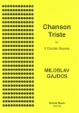 Miloslav Gajdos Chanson Triste double bass quintet