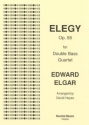 Elegy op.58 for 4 double basses score and parts