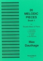 Max Dauthage Ed: David Heyes 20 Melodic Pieces Book 1 double bass & piano