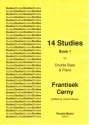 Frantisek Cerny Ed: David Heyes 14 Studies (Book 1) double bass & piano