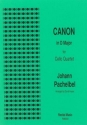 Johann Pachelbel Ed: David Heyes Canon in D major cello quartet
