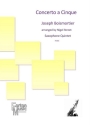 Joseph Boismortier, Concerto a Cinque Saxophone Ensemble [SATBar] Set