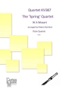 Wolfgang Amadeus Mozart, Quartet KV387 The Spring Quartet 2 Flutes, Alto Flute and Bass Flute Set