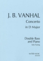 Concerto in D Major for double bass and orchestra for double bass (solo tuning) and piano