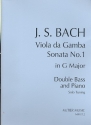 Sonata in G Major no.1 for Viola da gamba for double bass (solo tuning) and piano
