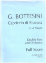 Capriccio di Bravura in A Major for double bass and orchestra score