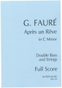 Apr�s un Reve in C Minor for double bass and strings score