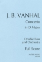 Concerto in D Major for double bass and orchestra score