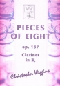 Pieces of Eight op.157 for clarinet and piano