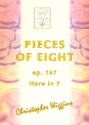 Pieces of Eight op.157 for horn in F and piano