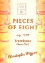 Pieces of Eight op.157 for trombone (bass clef) and piano