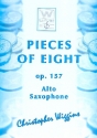 Pieces of Eight op.157 for alto saxophone and piano