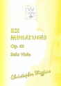 6 Miniatures op.63 for viola