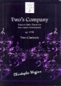 Two's Company op.157b for 2 clarinets score