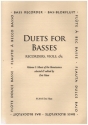 Duets for Basses vol.1 for 2 bass recorders, viols etc score