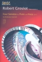 4 Sonatas for flute and harp score and part