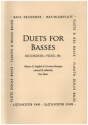 Duets for Basses vol.2 for 2 bass recorders, viols etc score