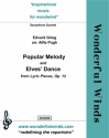 Popular Melody and Elves' Dance for saxophone quartet score and parts