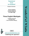 3 English Madrigals for saxophone ensemble score