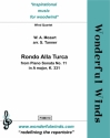 Rondo alla Turca for wind quartet score and parts