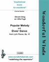 Popular Melody and Elves' Dance for clarinet quartet score and parts
