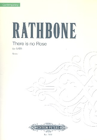 There is no Rose for mixed chorus a cappella Score