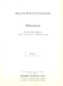 Silentium fr Streichquartett Partitur und Stimmen,  Archivkopie