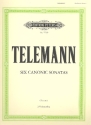 Telemann Six Canonic Sonatas for 2 violoncellos