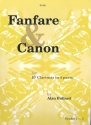 Fanfare and Canon for 4 clarinets (ensemble) score and parts