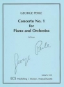 Perle, George Concerto No. 1 for piano and orchestra Klavier und Orchester Partitur