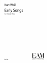 Early Songs for voice and piano facsimile score