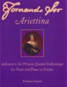 Fernando Sor Ariettina Gesang und Klavier (Gitarre) Studienpartitur